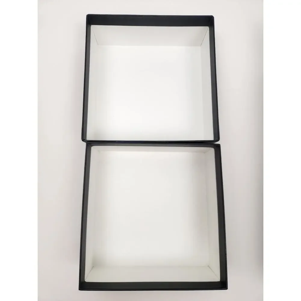 2 Gucci Black White Empty Boxes Small Shoebox